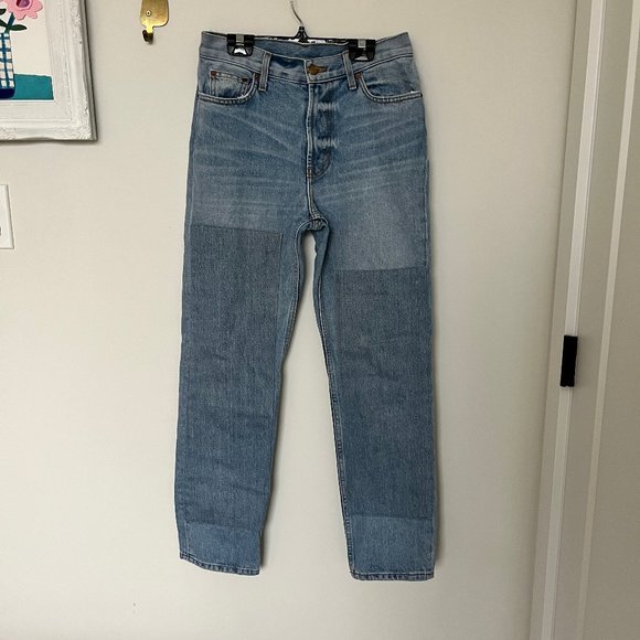 B SIDES Women's Straight Leg Jeans - Light Blue - Picture 2 of 7